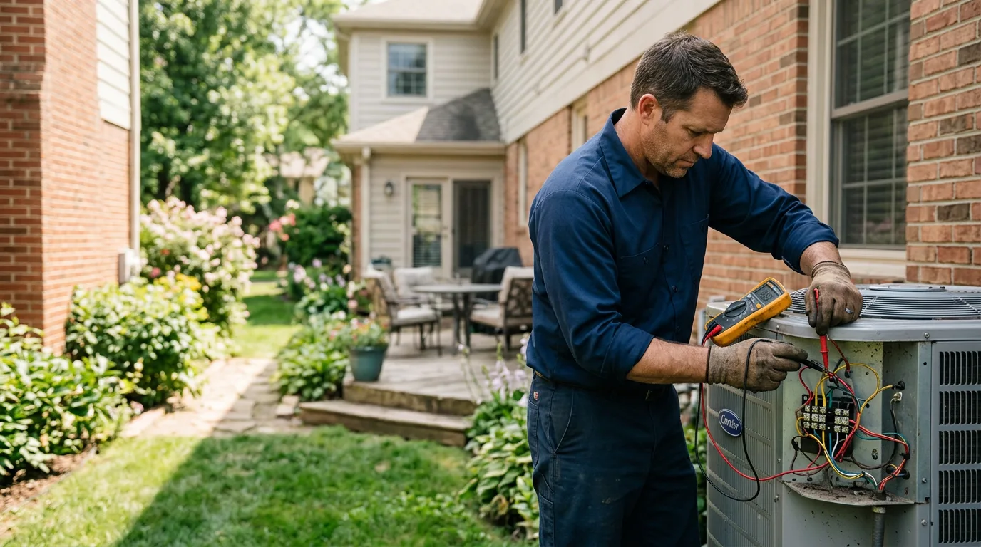 HVAC technician working near Troy, ME